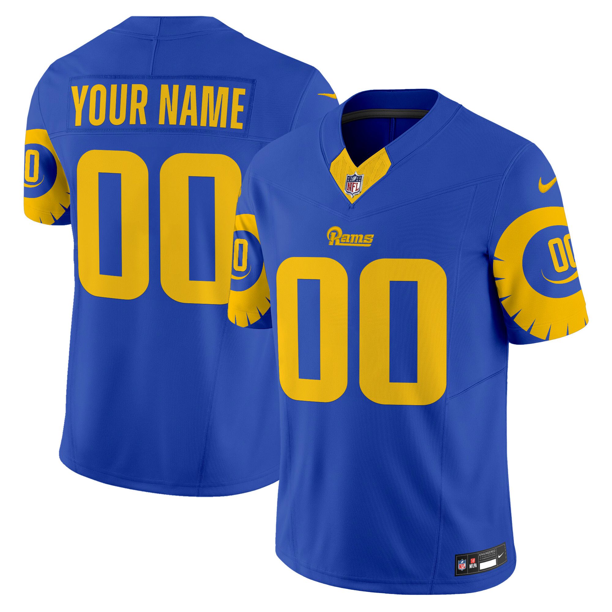 Men Los Angeles Rams Blue 2024 Nike Special Vapor Limited Custom NFL Jersey->customized nfl jersey->Custom Jersey